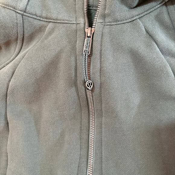 Lululemon Scuba Hoodie Womens 6 Green Full Zip Thumbholes Athletic Jacket - Picture 7 of 12